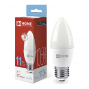 Лампа светодиодная свеча E27 11W (1050lm) 6500K VC C37 6K 107x37 (без пульсации ASD/InHome) 4868