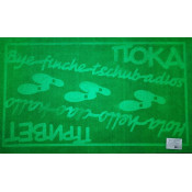 Коврик влаговпитывающий Привет/Пока (Зелееный) 45х75 см