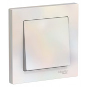 Выключатель AtlasDesign СУ 1 клавишный жемчуг (пл.осн.) ATN000412 Systeme Electric