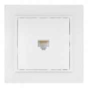 Розетка СУ компьютерная 1-м бел. (RJ45) ERK01-035-10 Минск EKF