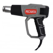 Строительный фен ФЭ-2000ЭК Ресанта; Регулировка обор. 300/300/500 л/мин, t от 60 - 550С, насадки 4 шт. Гарантия 24мес.