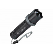 Фонарь ручной аккумуляторный Космос KOS117Lit (лит. акк.3,7V 0,45Ah) 1св/д 1W,70lm, линза, zoom,100м, чёрн.з/у USB, IP53