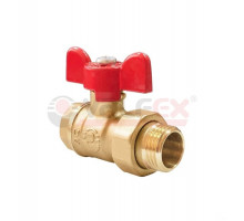 Кран шаровой с американкой 1" 25мм ВН/НР бабочка (11Б27фт1М) VALFEX