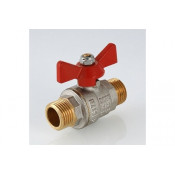 Кран шаровой 3/4" 20мм НР/НР бабочка (11Б27фт1М) VALFEX
