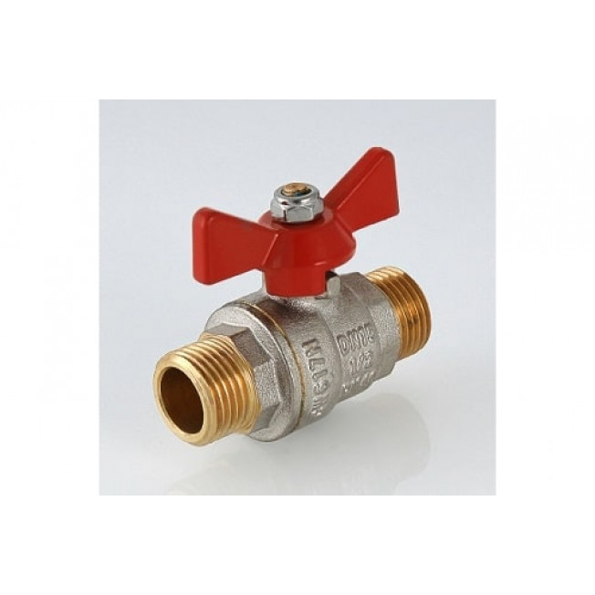 Кран шаровой 3/4" 20мм НР/НР Бабочка (11Б27фт1М) VALFEX