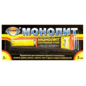 Супер-клей "Монолит" 3гр, (Россия)