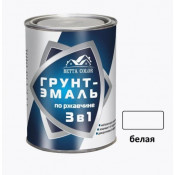 Грунт-эмаль по ржавчине 3 в 1 Белая "Betta Color" 0,8 кг Волгоград
