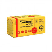 Теплоизоляция "VETONIT" Ветонит, базальтовая, Каркасный дом 100мм 1000х600 (4 матов 2,4м2) Лайт