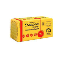 Теплоизоляция "VETONIT" Ветонит, базальтовая, Каркасный дом 100мм 1000х600 (4 матов 2,4м2) Лайт