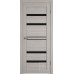 Дверное полотно 700x2000 Атум Про Х26 Дуб Каменный черное стекло (Stone oak black gloss)