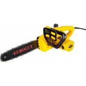 Электропила Eurolux ELS-1500P, 1.5 кВт, шина 12"/30.5см, цепь 3/8" 1.3мм 45 звеньев, Гарантия 12 мес.