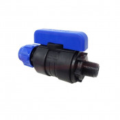 Кран шаровый НР 25х1/2" компрес. комбинир. PN16 ПНД
