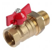 Кран шаровой с американкой 3/4" 20мм ВН/НР бабочка (Беларусь)