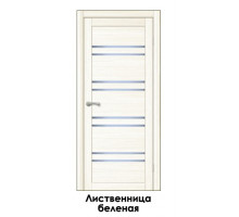 Дверное полотно остекленное, царговое ЭкоШпон "Лиственница Беленая 3D 700мм COMFORT-11