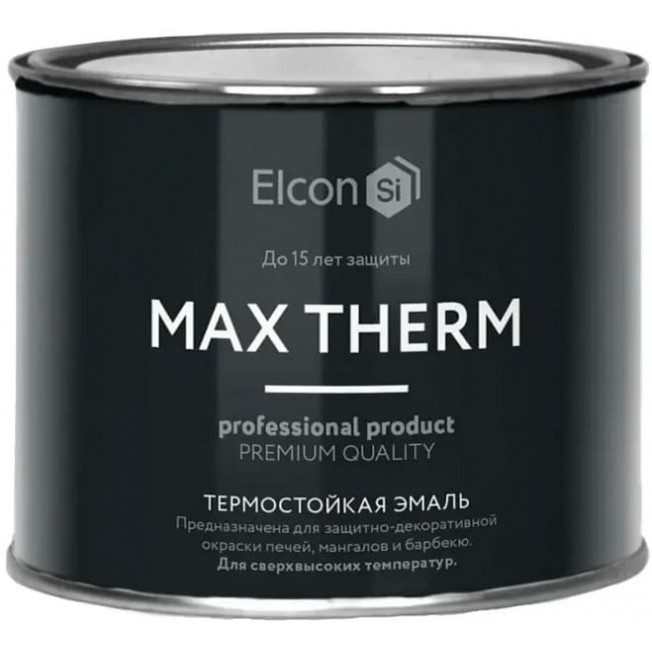 Эмаль термостойкая +700C Elcon золото 0,4кг