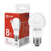 Лампа светодиодная VC ЛОН A60 E27 8W 760lm 4000К 110х60 (без пульсации) 4028 ASD/InHome