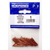 Гвоздь финишн. медненый 1,2*25 (25 грамм BL) (цена за уп) НАКРЕПКО 101702