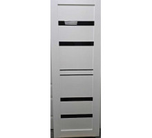 Дверное полотно 700x2000 Некст 26 Аляска черное стекло (Black gloss)
