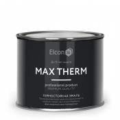 Эмаль термостойкая +1000C Elcon черная 0,4кг