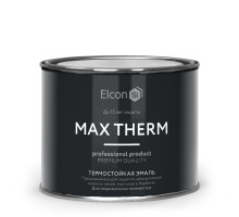 Эмаль термостойкая +1000C Elcon черная 0,4кг