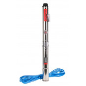 Насос скважинный Центробежный Verton AQUA DW50/370V-3" 370Вт, Qmax 60л/мин, Hmax 50м, кабель 25м, Медная обмот.