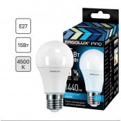 Лампа светодиодная Ergolux с датчик движ/датчик освещ. A60 E27 15W (1440lm) 4500K LED-A60P-15W-E27-4K PRO