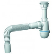 Сифон ВАРЯГ C5005 1 1/2" 40х40 АНИ с гофрой