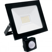 Прожектор Saffit светодиод. с ИК датчиком движ. 50W (4500lm) 2835SMD 6400K черный SFL80-50 IP65 29524