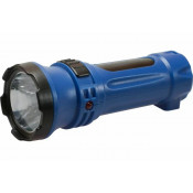 Фонарь ручной Космос 102LED (акк. 4V 0,3Ah) 1св/д 0,5W (50 lm), черно-синий/пластик, вилка 220V